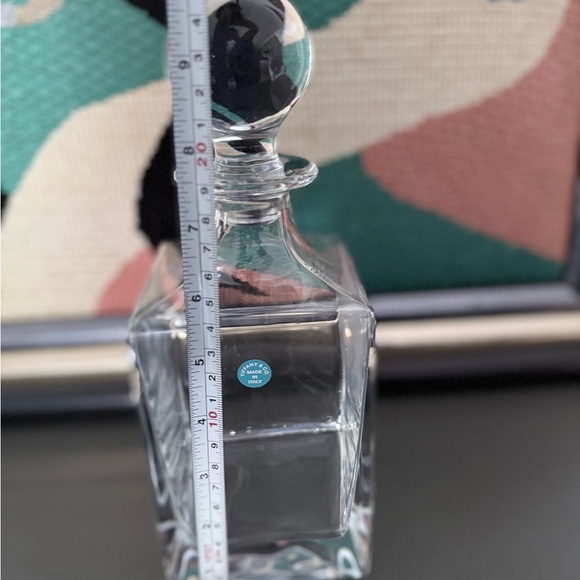 TIFFANY CRYSTAL DECANTER- made Italy. Great wedding gift!! - Picture 5 of 5
